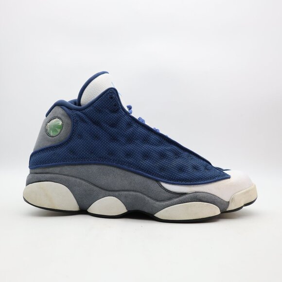 Nike Air Jordan 13 Retro Flint Blue White Men's Size 12.5 Sneakers 414571-404 - Picture 1 of 12